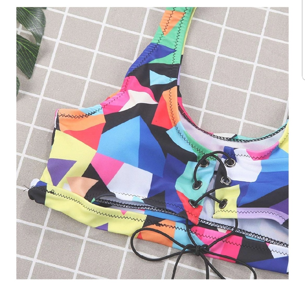 Sexy Women 2-Pieces Lace up Bandage Bikini - Picture 4 of 6